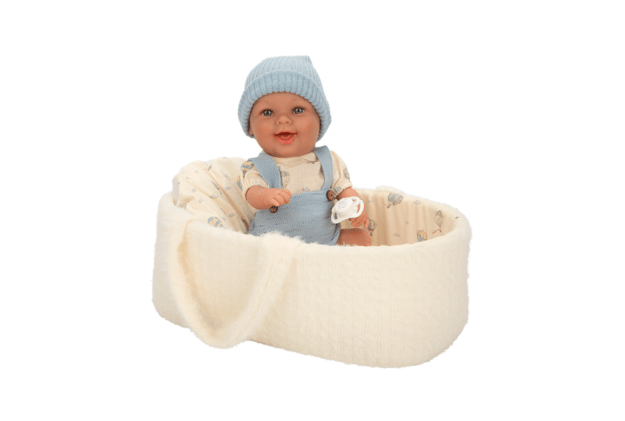 Arias kūdikėlis lėlė baltoje nešyklėje, berniukas, 33 cm 1