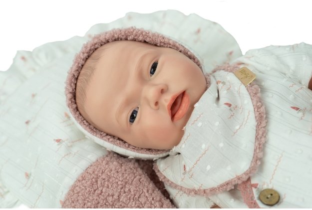 Arias silikoninė Reborn lėlė kūdikėlis, mergaitė 40 cm 2