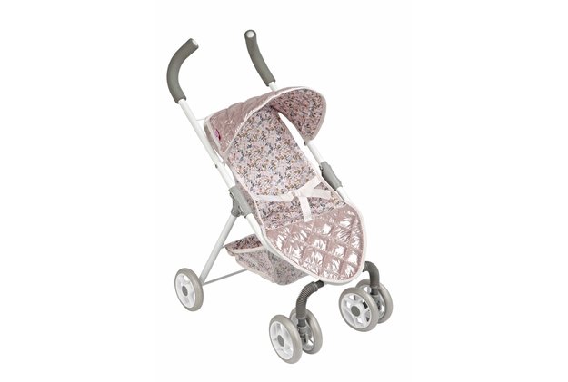 Arias lėlės kūdikio sportinis vežimėlis, blizgantis, 62 cm