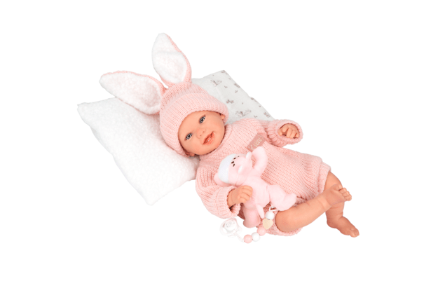 Arias Reborn lėlė kūdikėlis rožiniais rūbeliais, Lucia, 45 cm 7