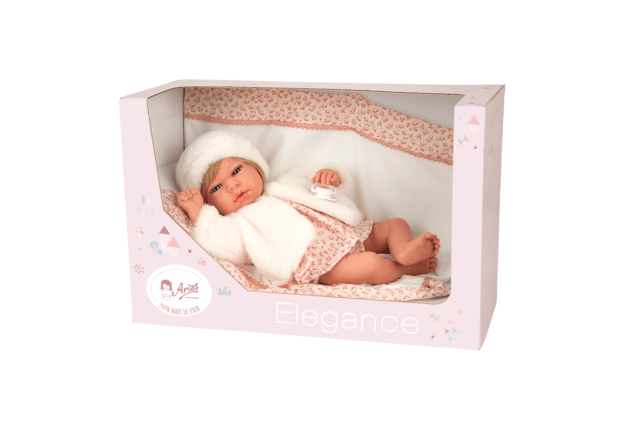 Arias lėlytė kūdikėlis su kailinukais, 40 cm 1