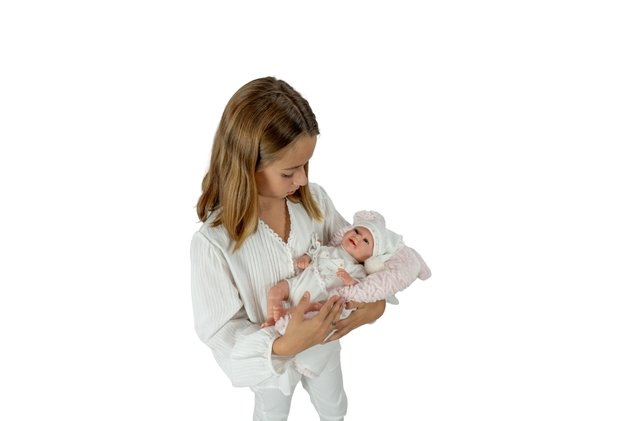 Arias Reborn lėlė kūdikėlis su miego pagalve, 35 cm 9