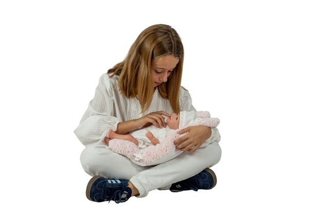 Arias Reborn lėlė kūdikėlis su miego pagalve, 35 cm 8