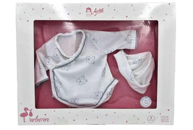 Arias lėlės kūdikio rūbeliai, 40 cm