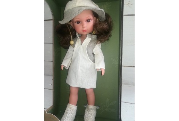 Lėlytė Carole su lininiais rūbeliais, 36 cm 3