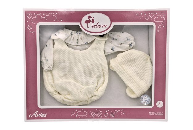 Arias lėlės kūdikio rūbeliai, 45 cm