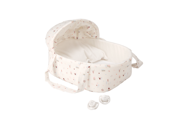 Arias kūdikėliai dvynukai baltoje nešyklėje, 26 cm 1