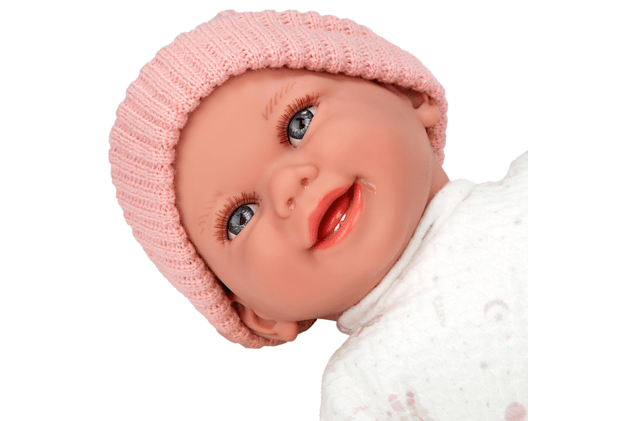 Arias kūdikėlis su garsu, rožine kepuryte, 34 cm 1