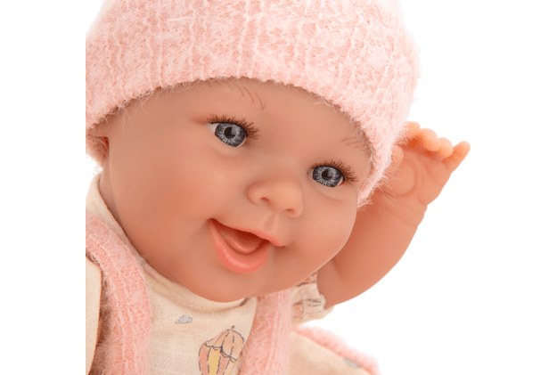 Arias kūdikėlis lėlė rožinėje nešyklėje, mergaitė, 33 cm 3