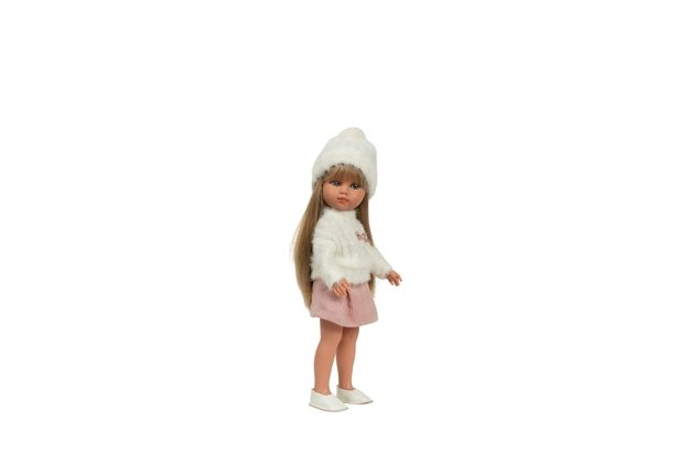 Arias lėlė mergaitė Carlota pūkuotu megztiniu, 36 cm 3